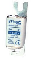 Предохранитель S000UQU/80/6A/690V aR (50kA) | код 004331003 | ETI