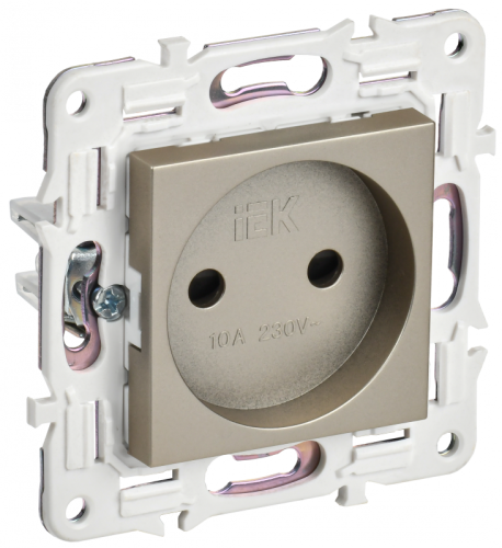 SKANDY Роз. без з/к с з/ш 10А SK-R01Sh шамп. IEK | код SK-R13-10-K37 | IEK