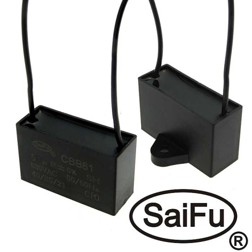 Пусковой конденсатор SAIFU CBB61, 5 мкФ, 630 В | код 104615 | Saifu