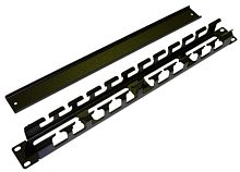 Организатор CM-1U-ML-COV кабельный с метал. кольцами и крышкой 19дюйм 1U