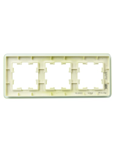 BRITE Рамка 3-мест. РУ-3-2-Бр стекло эко грин RE IEK | код BR-M32-G-41-K06 | IEK фото 2 BRITE Рамка 3-мест. РУ-3-2-Бр стекло эко грин RE IEK | код BR-M32-G-41-K06 | IEK фото 2