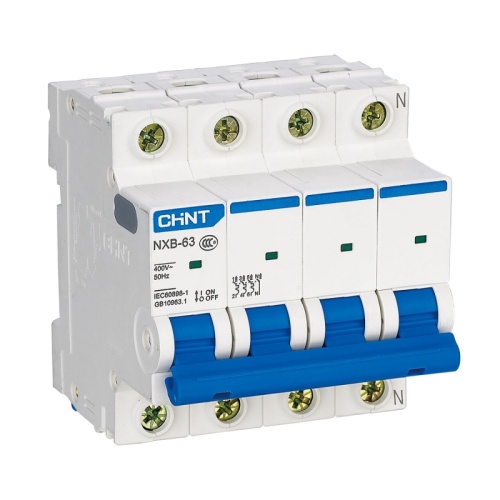 Авт. выкл. NXB-63S 4P 20А 4.5kA х-ка C соответствует стандарту ROHS (CHINT) | код 296906 | CHINT