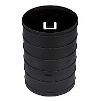 Муфта быстросъемная для двустенных труб d110 мм черная-Plast | код CQR110 | EKF