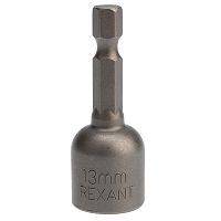Ключ-насадка 13х48 мм, 1/4 магнитная (упак. 20 шт.) REXANT | код 92-0404 | REXANT