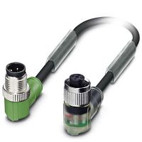 Кабель для датчика / исполнительного элемента SAC-3P-M12MR/1,5-PUR/M12FR-2LB | код 1668690 | PHOENIX CONTACT
