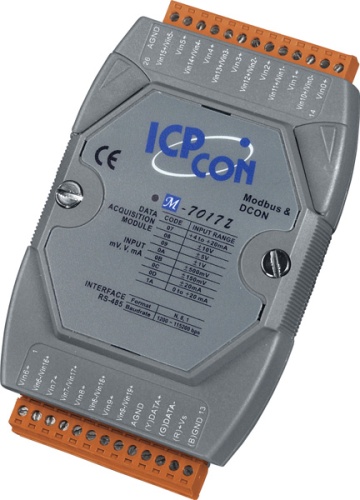 M-7017Z-G CR 10/20-channel Analog Input Module with High Voltage Protection (RoHS) | код 00-06016436 | ICP DAS