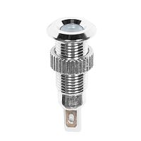 Индикатор металл 8 12В белый LED REXANT | код 36-4719 | REXANT