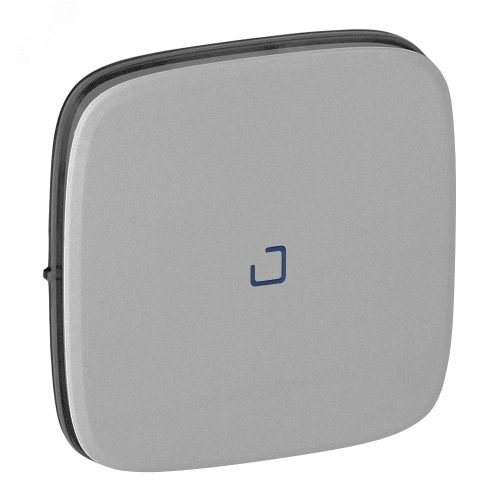 Valena ALLURE Лицевая панель для выключателя с индикацией, алюминий | код 755087 | Legrand