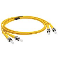 Патч-корд оптический LANMASTER, LSZH, дуплексный, ST/UPC-ST/UPC, SM OS2, 7.0 м | код LAN-2ST-2ST/SU-7.0 | LANMASTER
