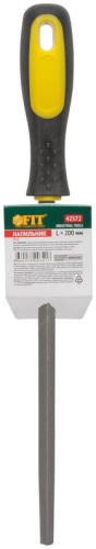 Напильник, прорезиненная ручка, трехгранный 200 мм | код 42572 | FIT фото 3