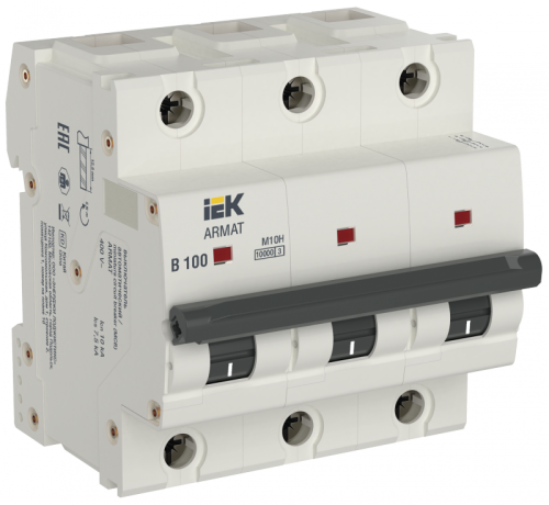 ARMAT Авт. выкл. M10H 3P B 100A IEK | код AR-M10H-3-B100 | IEK