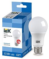 Лампа светодиодная ECO A60 шар 13Вт 230В 6500К E27 | код. LLE-A60-13-230-65-E27 | IEK