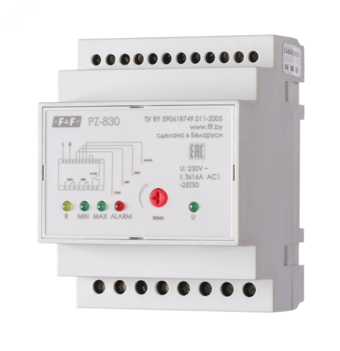 Реле контроля уровня жидкости PZ-830 | код EA08.001.003 | Евроавтоматика F&F