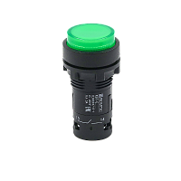 Кнопка зеленая выступающая с подсветкой, 1NO, 220V AC, IP54, пластик MTB7-EW33616 | код 132720 | MEYERTEC