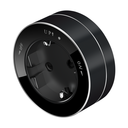MuitiTrack Розетка 2К+З круглая 16А/250В Антрацит | код MTK13001B | Systeme Electric
