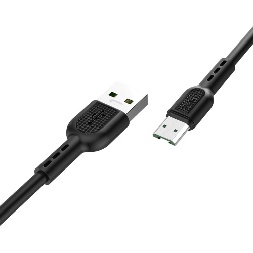 Кабель USB 2.0 hoco X33, AM/MicroBm, черный, 1м, 4А | код 6931474709141 | Hoco