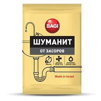 Средство для прочистки канализационных труб 70 г BAGI ШУМАНИТ, для всех типов труб, H-208900-0 | код 606387 | BAGI