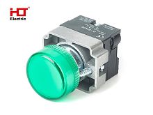 Лампа сигнальная CB2-BV63(LED) зеленый 24В IP54 HLT | код 085-06-070 | HLT