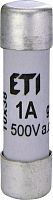 Предохранитель CH 10x38 gG 1A, 500V | код 002620000 | ETI