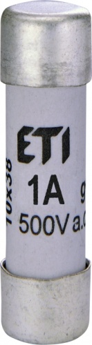 Предохранитель CH 10x38 gG 1A, 500V | код 002620000 | ETI