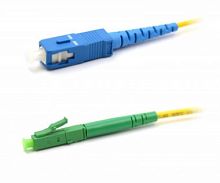 Патч-корд оптический LANMASTER, LSZH, симплексный, LC/APC-SC/UPC, SM OS2, 5.0 м | код LAN-LC-SC/SAU-5.0 | LANMASTER