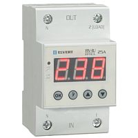 Реле напряжения проходное с индикацией RV-1U 1Р+N 25А АС 230В | код RV-1U20-25 | Engard