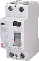Реле дифференциальное (УЗО) 2р EFI-2 100/0,3 тип A (10kA) | код 002062534 | ETI