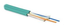 Hyperline FO-D2-IN-503-2-LSZH-AQ Кабель волоконно-оптический 50/125 (OM3) многомодовый. 2 волокна. duplex. zip-cord. плотное буферное покрытие (tight buffer) 2.0 мм. для внутренней прокладки. LSZH. нг(А)-HF. –40 C – +70 C. аква | код 222536
