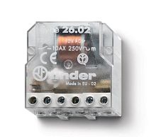 Реле шаговое электромеханич. 2NO 10А 2 состояния AgNi 230В AC монтаж в коробке IP20 | код 260282300000 | FINDER