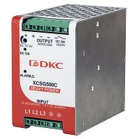 Источник питания HEAVY POWER, трехфазный, 500Вт, 20А, 24В | код XCSG500C | DKC