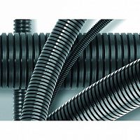 Труба PA6V0, гибкая гофр. д.20мм, без протяжки, 100м, цвет тёмно-серый (упак. 100м) | код. 80020 | DKC