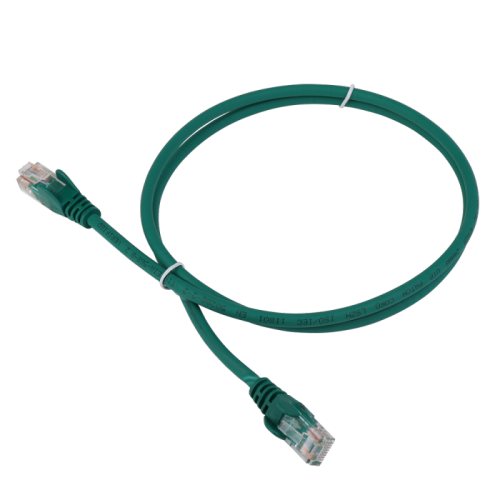 Патч-корд LANMASTER LSZH UTP кат.5e, 1.5 м, зеленый | код LAN-PC45/U5E-1.5-GN | LANMASTER