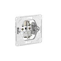 GLOSSA РОЗЕТКА с заземлением со шторками с крышкой, 16А, IP20, в сборе, быстрозажимные клеммы, БЕЛЫЙ | код GSL000146S | Systeme Electric