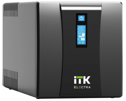 ITK ELECTRA ET ИБП 2кВА/1,2кВт с АКБ 2х9AH USB Schuko | код EET-2000VA-1-002-S | ITK by IEK