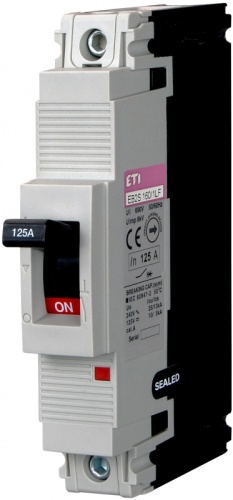 Авт. выключатель EB 2S 160/1LF 125A (25kA, фикс./фикс.) 1P | код 004671010 | ETI