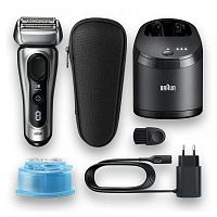 Бритва сетчатая Braun Series 8 8467 CC реж.эл.:4 питан.:аккум. черный | код 2004186 | Braun