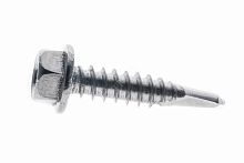 Саморез DIN7504K 4,8x16 A2 с шестигранной головкой с буром нержавеющая сталь | код DIN 7504K 4,8x16 A2 | KMP