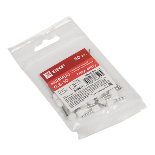 Наконечник штыревой втулочный НШвИ(2) 0,5-10 (50шт,) PROxima | код nhvi2-0.5-10 | EKF фото 3