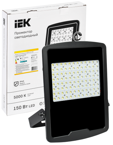 Прожектор светодиодный СДО 08-100 PRO 40х90град 5000К IP65 черный | код LPDO8-01-100-40-90-50-K02 | IEK фото 2