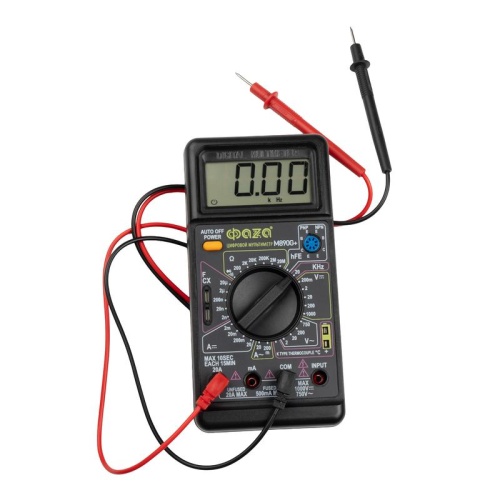 Мультиметр цифровой M890G+ ФАZА 5008854 фото 9