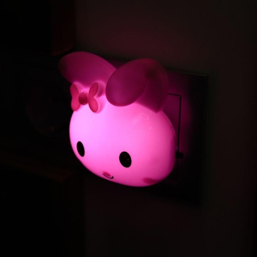 Светильник светодиодный NL-233 "Заяц" 220В ночник с выкл. розов. Camelion 13808 фото 9