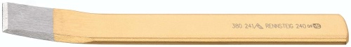 Зубило шлицевое загнутое, ширина резца 27 мм, (26 x 7) x 240 мм, плоско-овальный профиль, полировка | код RE-3802410 | RENNSTEIG