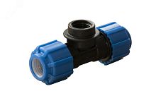 Тройник ПНД компрессионный ВР 50x1 1/4'x50 | код 52511450 | Политэк