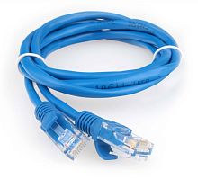 Патч-корд CCA light UTP Гарнизон кат.5e, 1.5м, литой, многожильный (синий) | код PC-UTP-5e-1.5-B | Гарнизон