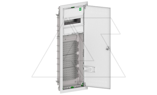 Щит встраив. MSF TWIN RP комбинированный, 1*12M+3xМП перф., N/PE-шинки, 1xSCHUKO, мет. дверь, белый RAL9016, 358x853x94mm, IP30 | код 2015-01S | Elektro-plast Nasielsk