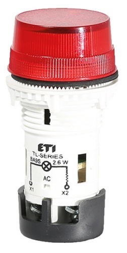 Лампа сигнальная матовая TL01X1 240V AC (красная) | код 004770245 | ETI