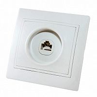 Розетка компьютерная 1xRJ45 Cat.5 ТАЙМЫР, белый | код. SQ1814-0021 | TDM
