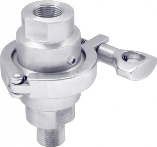 Разделитель сред мембранный РМ-К11-5/2 резьба М20х1.5 вн. - М20х1.5 нар., три-клэмп 5/2' | код 10363 | РОСМА