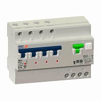 АВДТ с защитой от сверхтоков OptiDin VD63-42C25-A-УХЛ4 (4P, C25, 30mA) 10кА | код 350292 | КЭАЗ