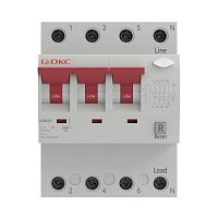 Выключатель автоматический дифференциального тока 4п (3P+N) C 63А 100мА тип A 6кА YON max MDR DKC MDR63N-3N3C63-A